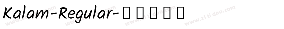 Kalam-Regular字体转换