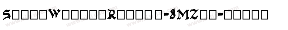 SweetWinterRegular-8MZxz字体转换