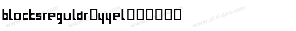 BlocksRegular-YyeL字体转换