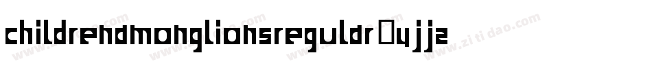 ChildrenamonglionsRegular-VJJZ字体转换