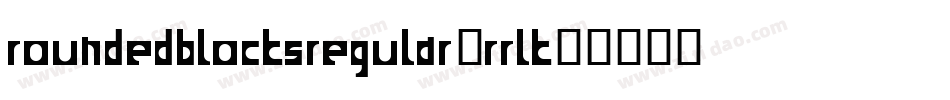 RoundedBlocksRegular-rrlK字体转换