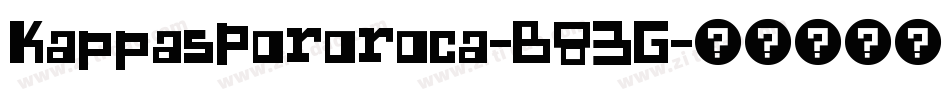 KappasPororoca-B83G字体转换