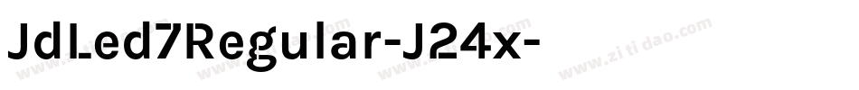 JdLed7Regular-J24x字体转换