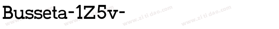 Busseta-1Z5v字体转换