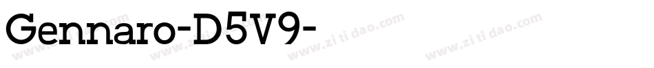 Gennaro-D5V9字体转换