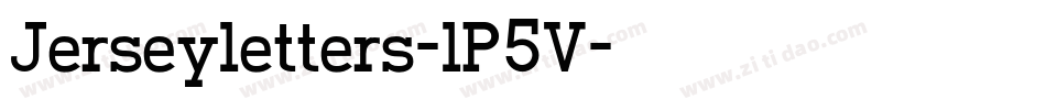 Jerseyletters-lP5V字体转换
