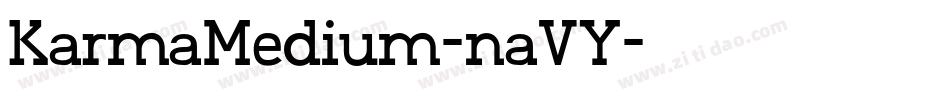 KarmaMedium-naVY字体转换