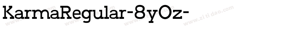 KarmaRegular-8y0z字体转换