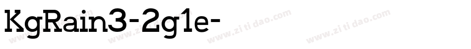 KgRain3-2g1e字体转换