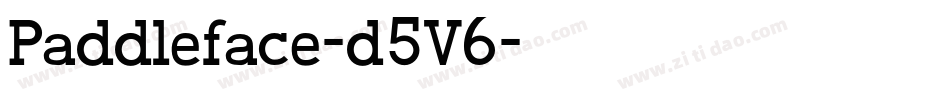 Paddleface-d5V6字体转换