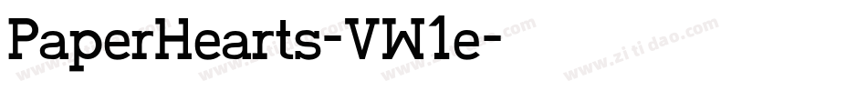 PaperHearts-VW1e字体转换 PaperHearts-VW1e字体转换