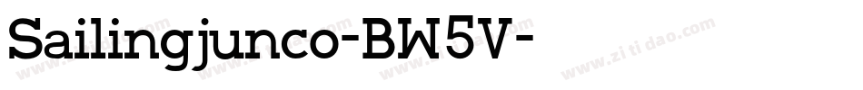 Sailingjunco-BW5V字体转换