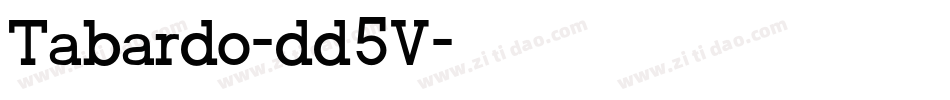 Tabardo-dd5V字体转换
