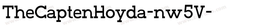 TheCaptenHoyda-nw5V字体转换