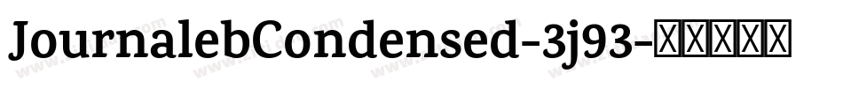 JournalebCondensed-3j93字体转换