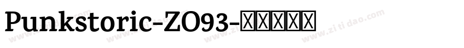 Punkstoric-ZO93字体转换