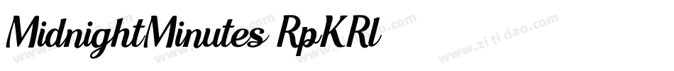 MidnightMinutes-RpKRl字体转换 MidnightMinutes-RpKRl字体转换