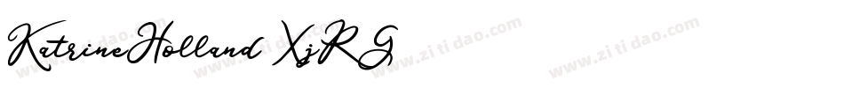 KatrineHolland-XjRG字体转换