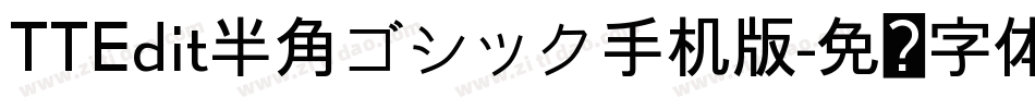TTEdit半角ゴシック手机版字体转换