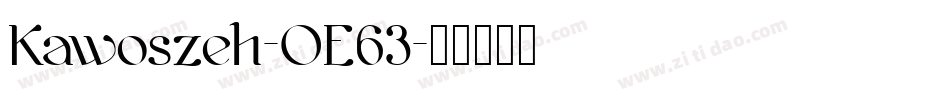 Kawoszeh-OE63字体转换