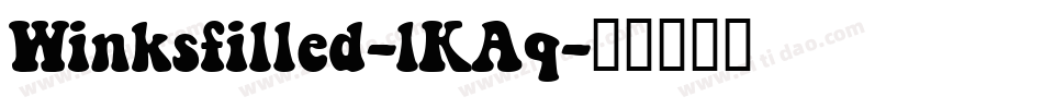 Winksfilled-lKAq字体转换