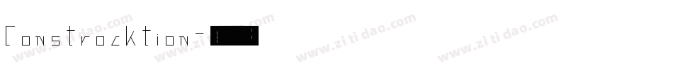 Constrocktion字体转换