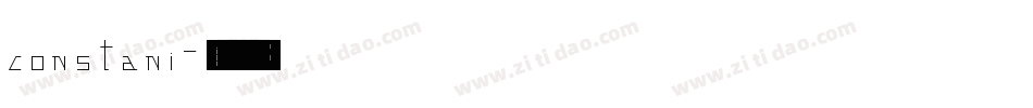 constani字体转换