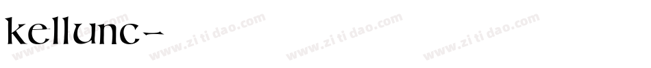 kellunc字体转换