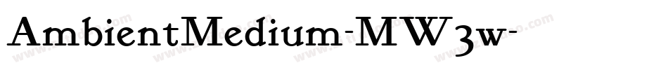 AmbientMedium-MW3w字体转换