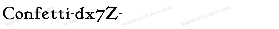 Confetti-dx7Z字体转换