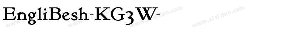 EngliBesh-KG3W字体转换