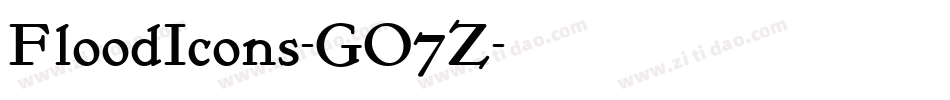 FloodIcons-GO7Z字体转换