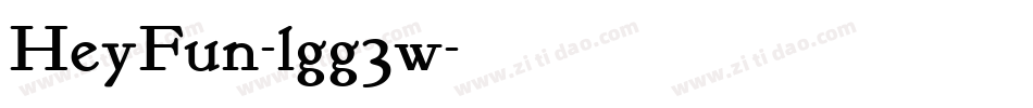 HeyFun-lgg3w字体转换