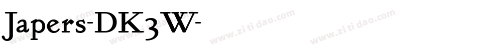 Japers-DK3W字体转换