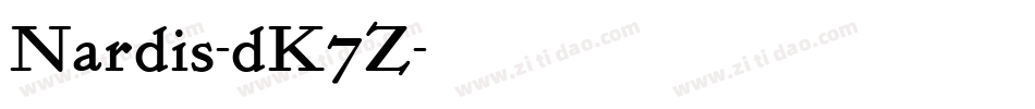 Nardis-dK7Z字体转换