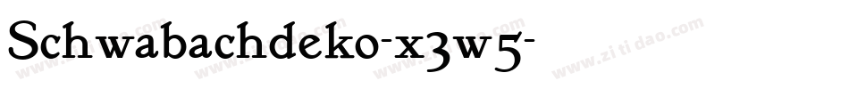 Schwabachdeko-x3w5字体转换