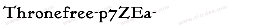 Thronefree-p7ZEa字体转换
