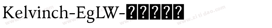 Kelvinch-EgLW字体转换