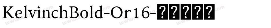 KelvinchBold-Or16字体转换