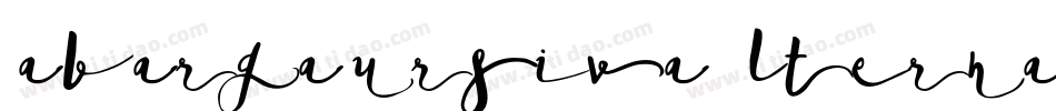 CabargaCursivaICGAlternate字体转换