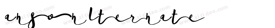 MansonAlternate字体转换
