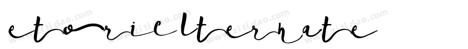 RetoricAlternate字体转换
