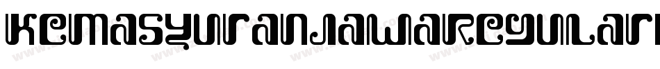 KemasyuranJawaRegular-nYMJ字体转换