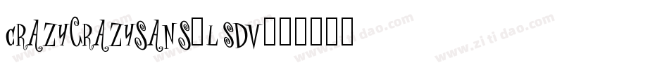 Crazycrazysans-l8dV字体转换