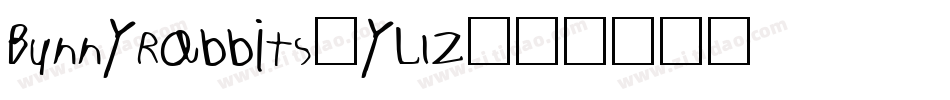 BunnyRabbits-yL1Z字体转换 BunnyRabbits-yL1Z字体转换