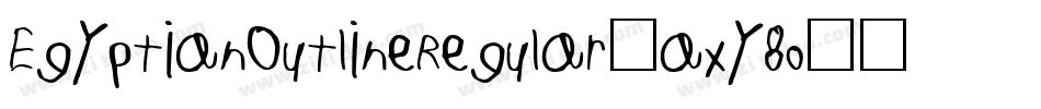 EgyptianOutlineRegular-axy8o字体转换