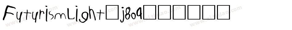 FuturismLight-j8o9字体转换