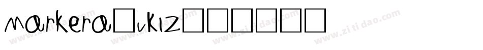 Markera-vK1Z字体转换 Markera-vK1Z字体转换