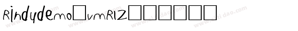 Rindudemo-vmR1Z字体转换