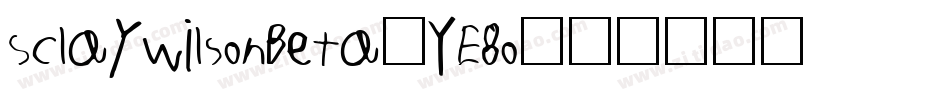 SclaywilsonBeta-YE8o字体转换
